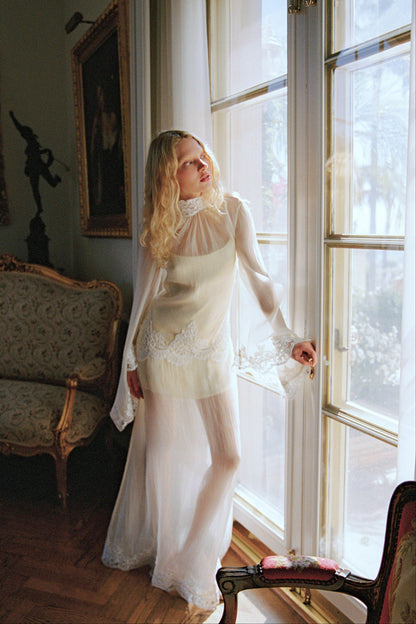 Liz Organza Dress — Pastel Yellow