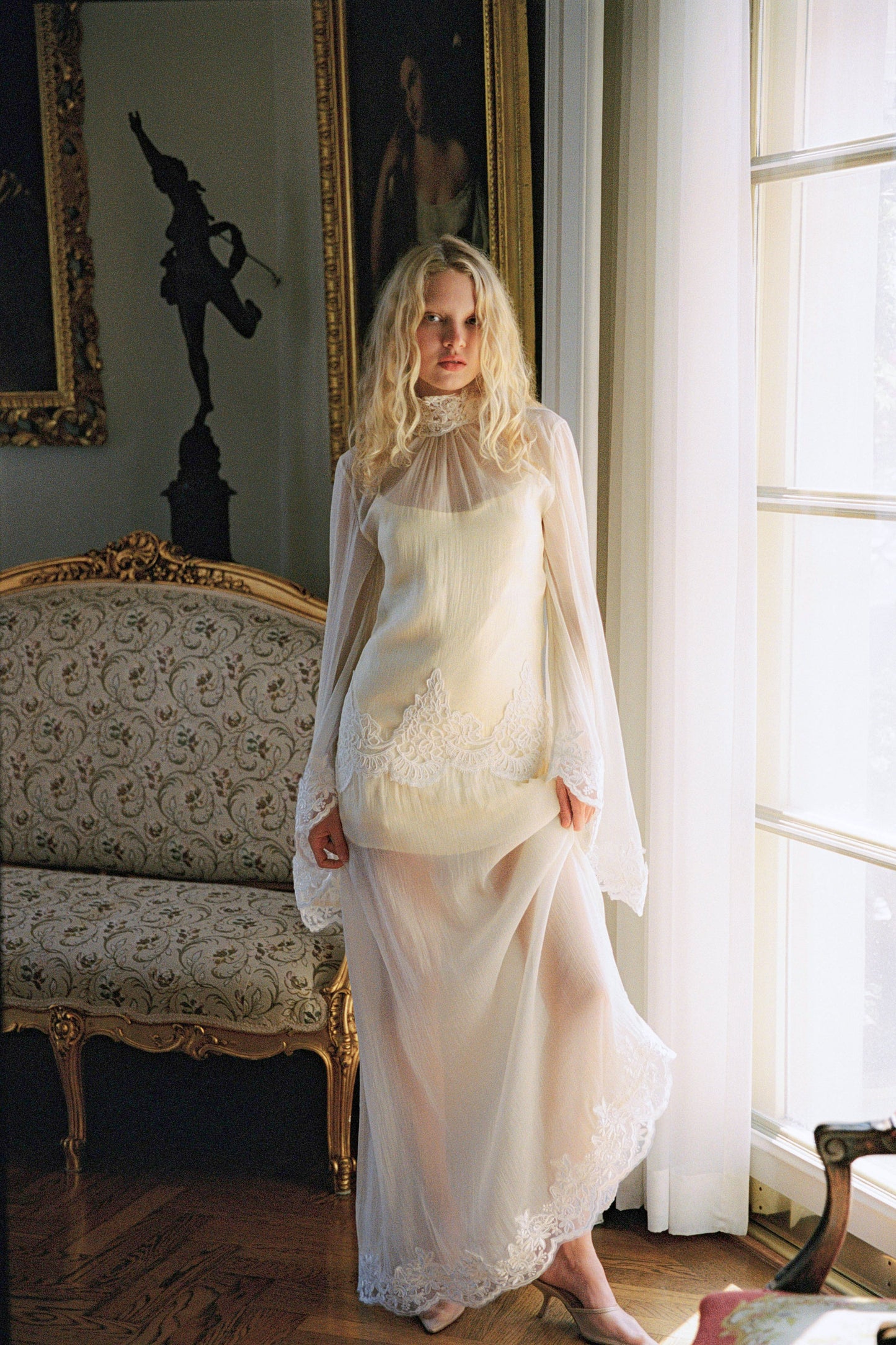 Liz Organza Dress — Pastel Yellow