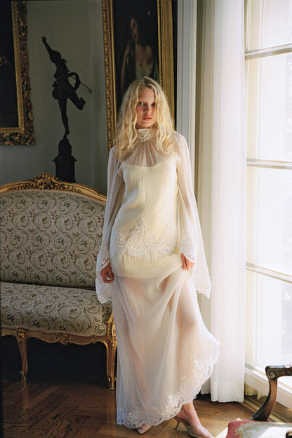 Liz Organza Dress — Pastel Yellow