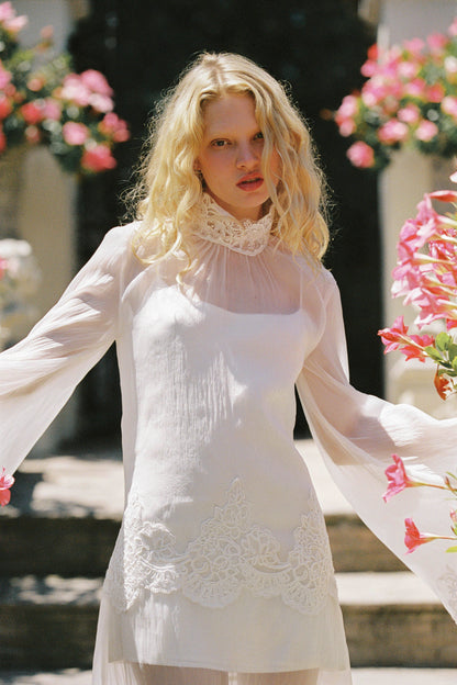 Liz Organza Dress — Ivory