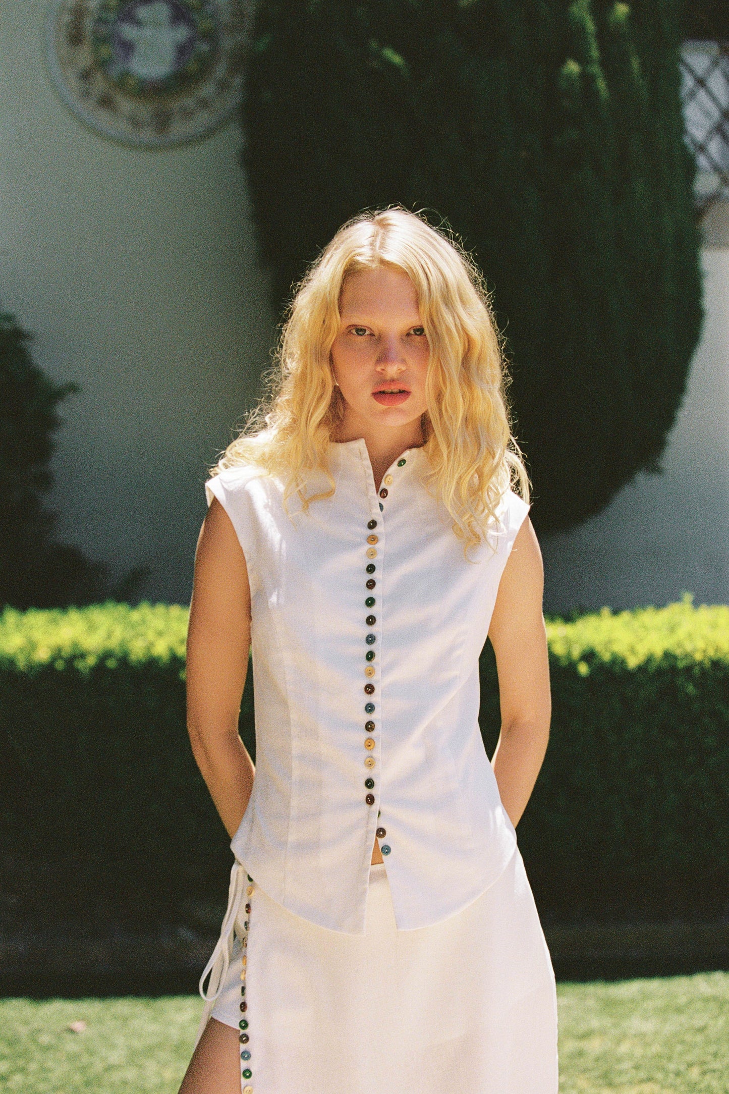 Quinn Linen Top