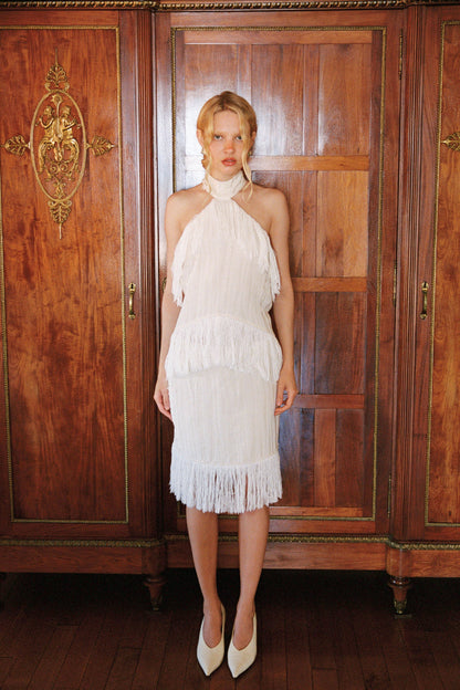 Jones Fringe Top — Ivory