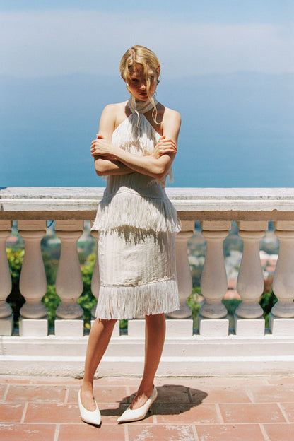 Jones Fringe Top — Ivory