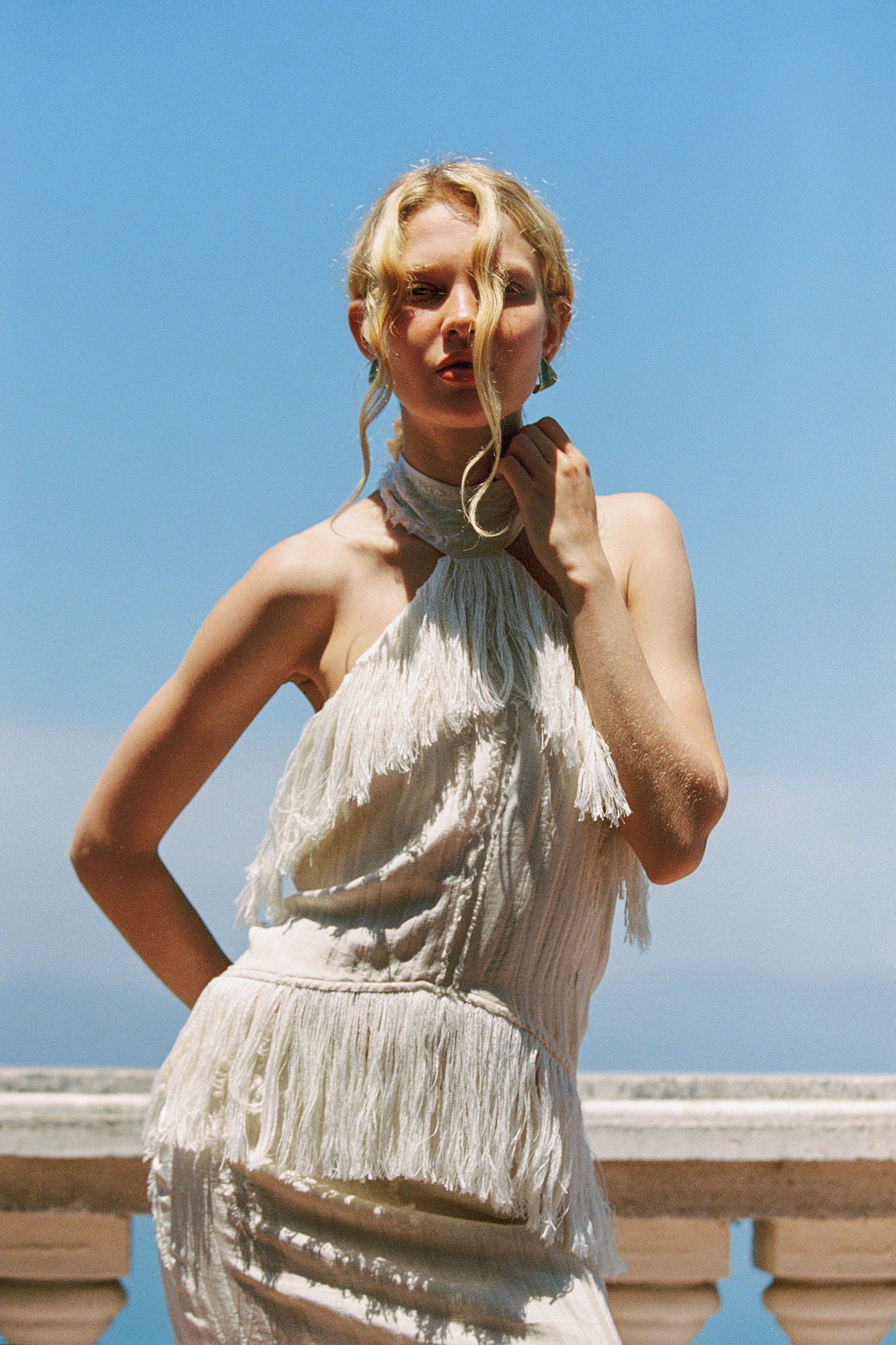 Jones Fringe Top — Ivory