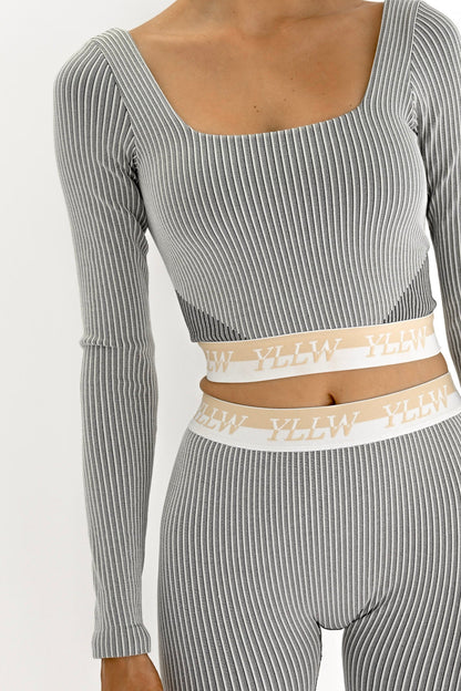 Isa Ribbed Long Sleeve — Neutral