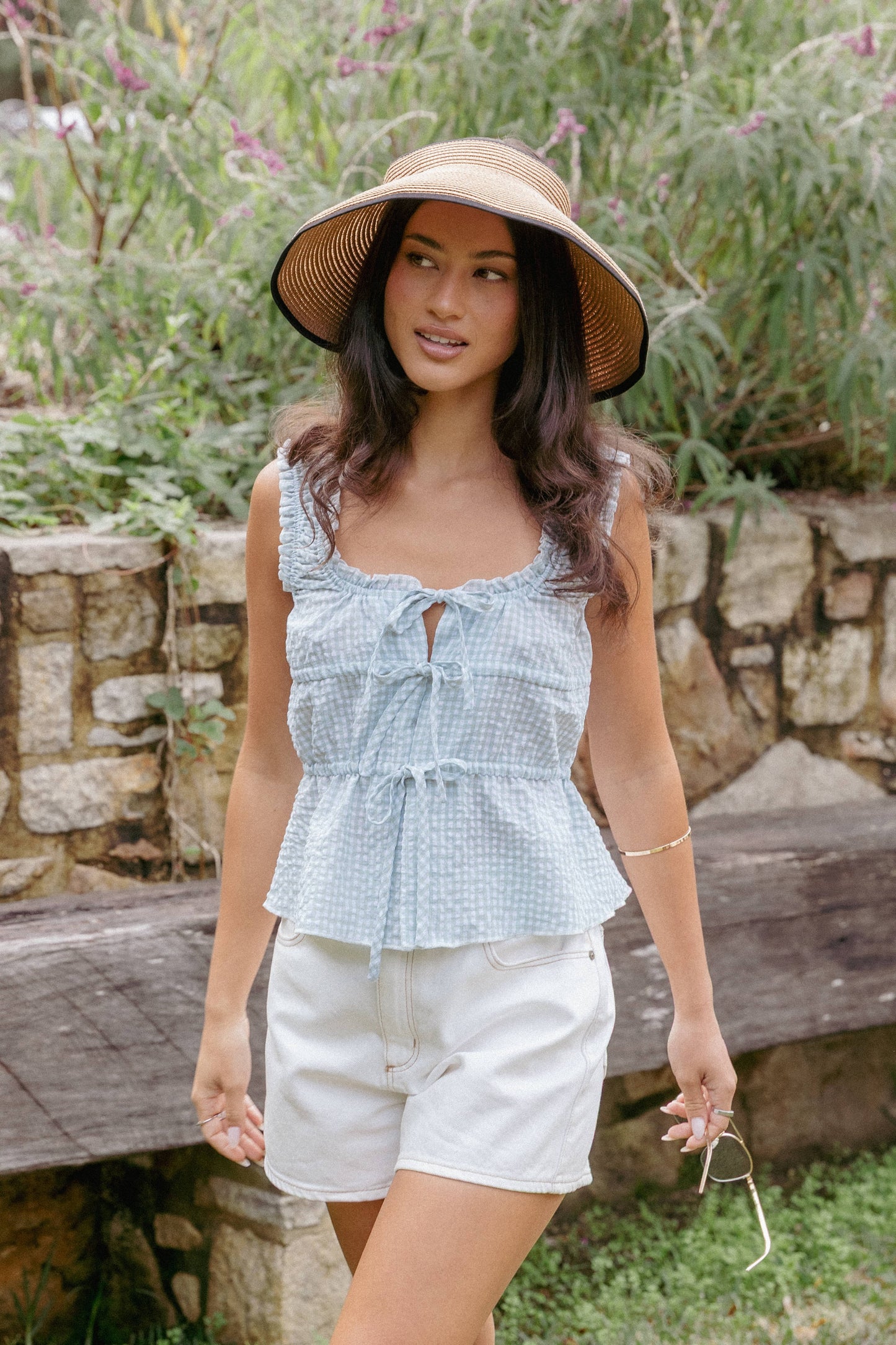Brigid Hat - Tan/Black