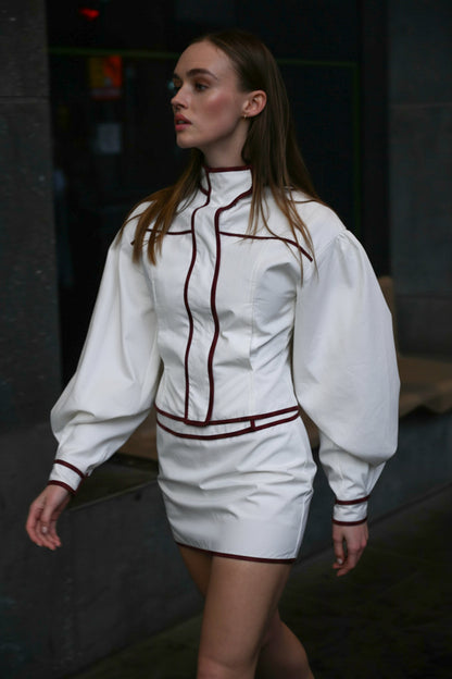 Ossie Cotton Skort — White
