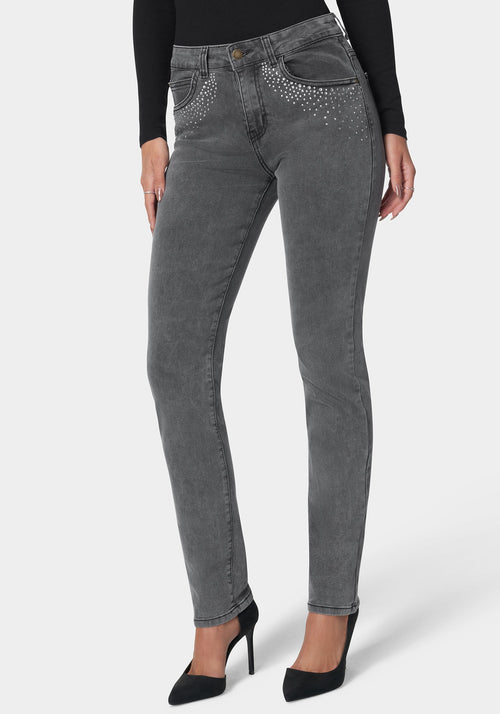 The Mom Jean With Embellishement