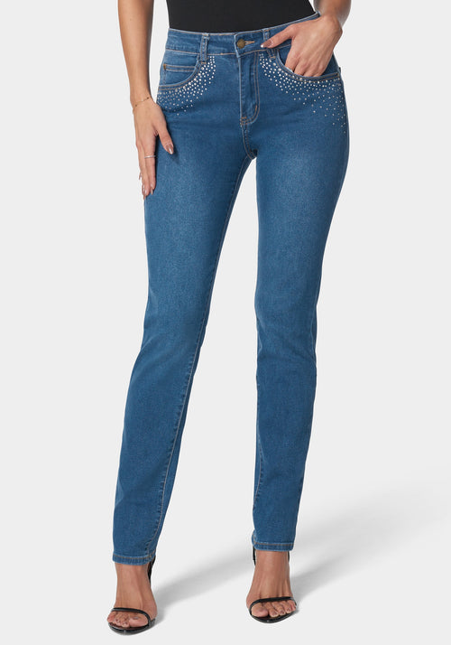 The Mom Jean with Embellishment