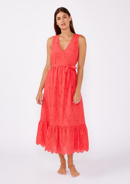 Sweetpea Eyelet Midi Dress