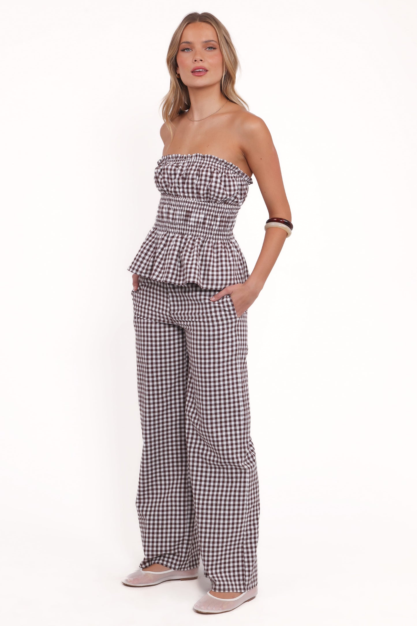 Abbott Pants - Brown Gingham