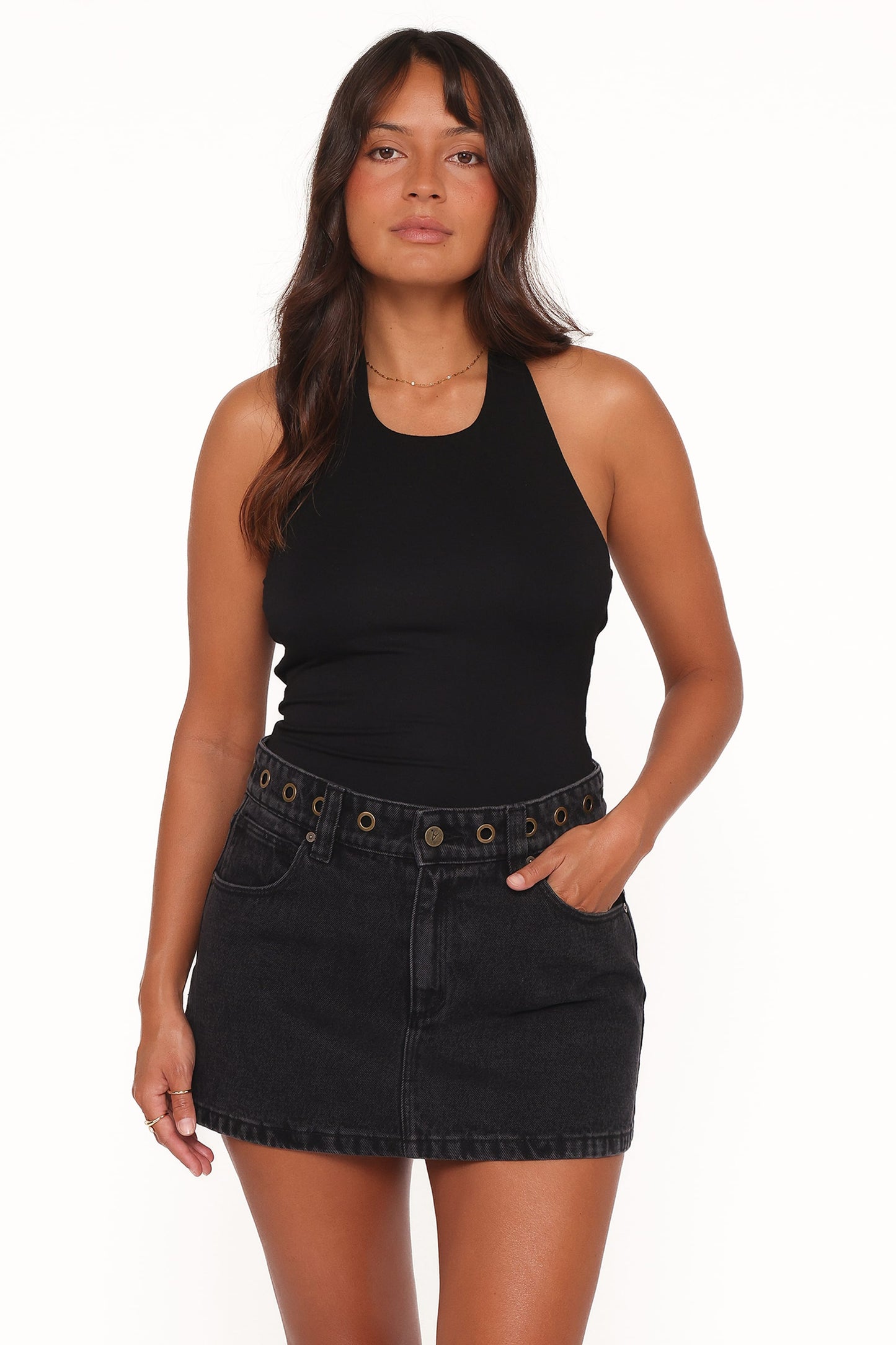 Abrand 95 Aline Skirt - Brie Eyelet