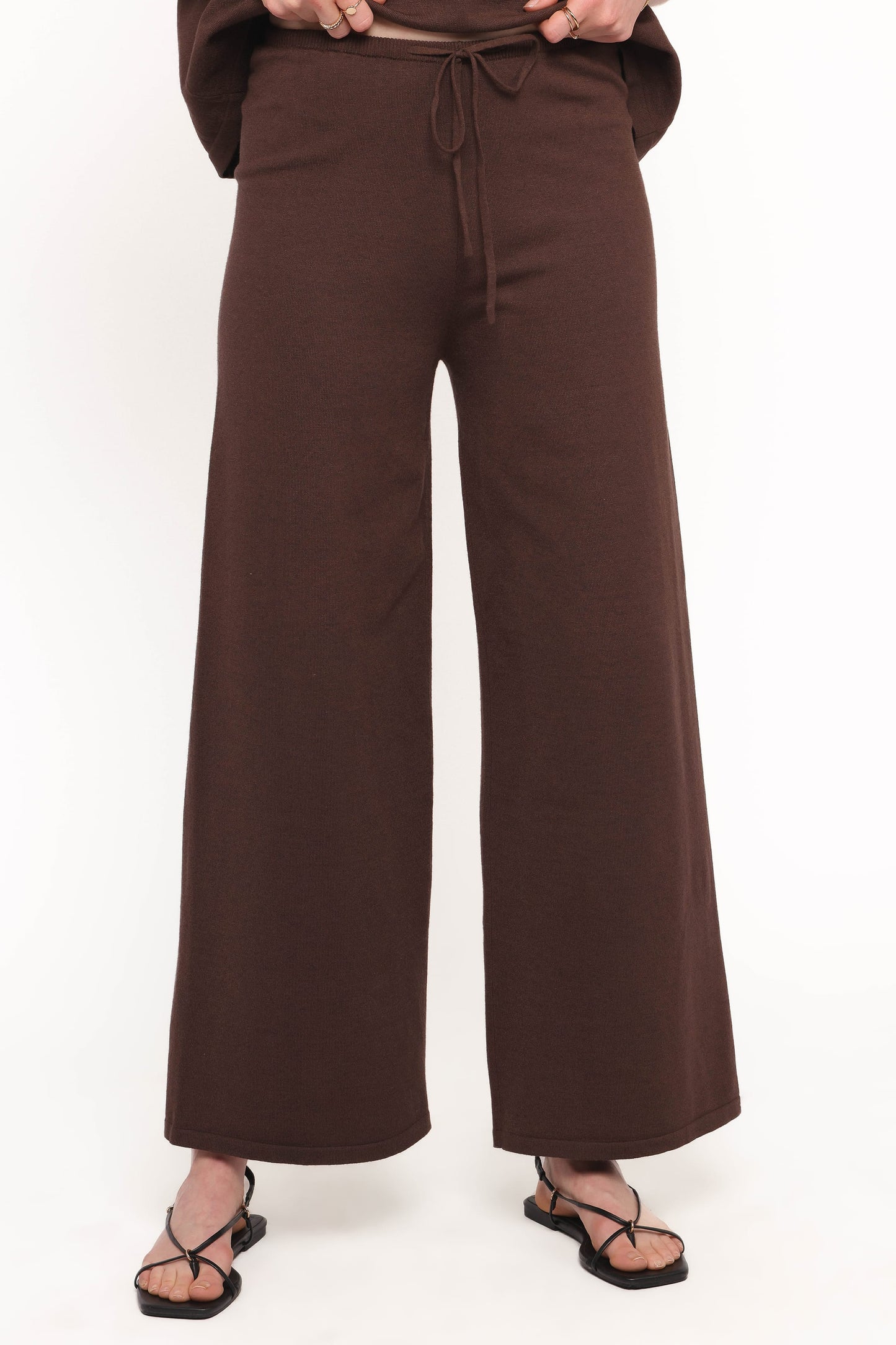 Ash Knitted Pants - Chocolate