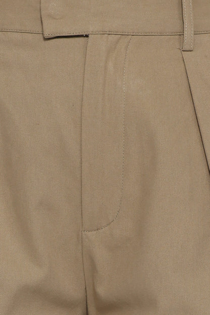 Asher Tie Detail Tapered Leg Pants - Olive