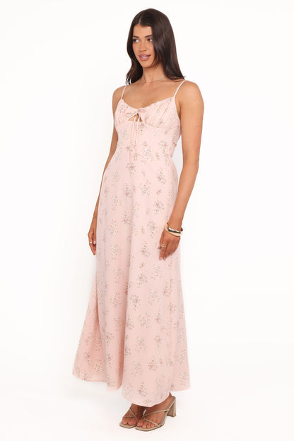 Alouette Maxi Dress - Pink Floral