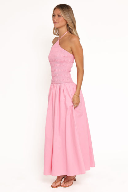 Aradia Halter Maxi Dress - Pink