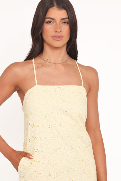 Ashlee Mini Dress - Yellow