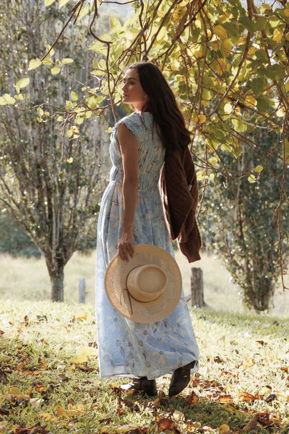 Bancroft Maxi Dress - Blue Flannel Floral