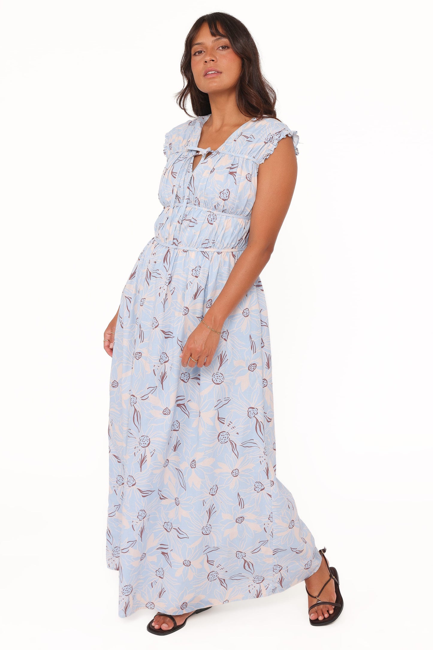 Bancroft Maxi Dress - Blue Flannel Floral