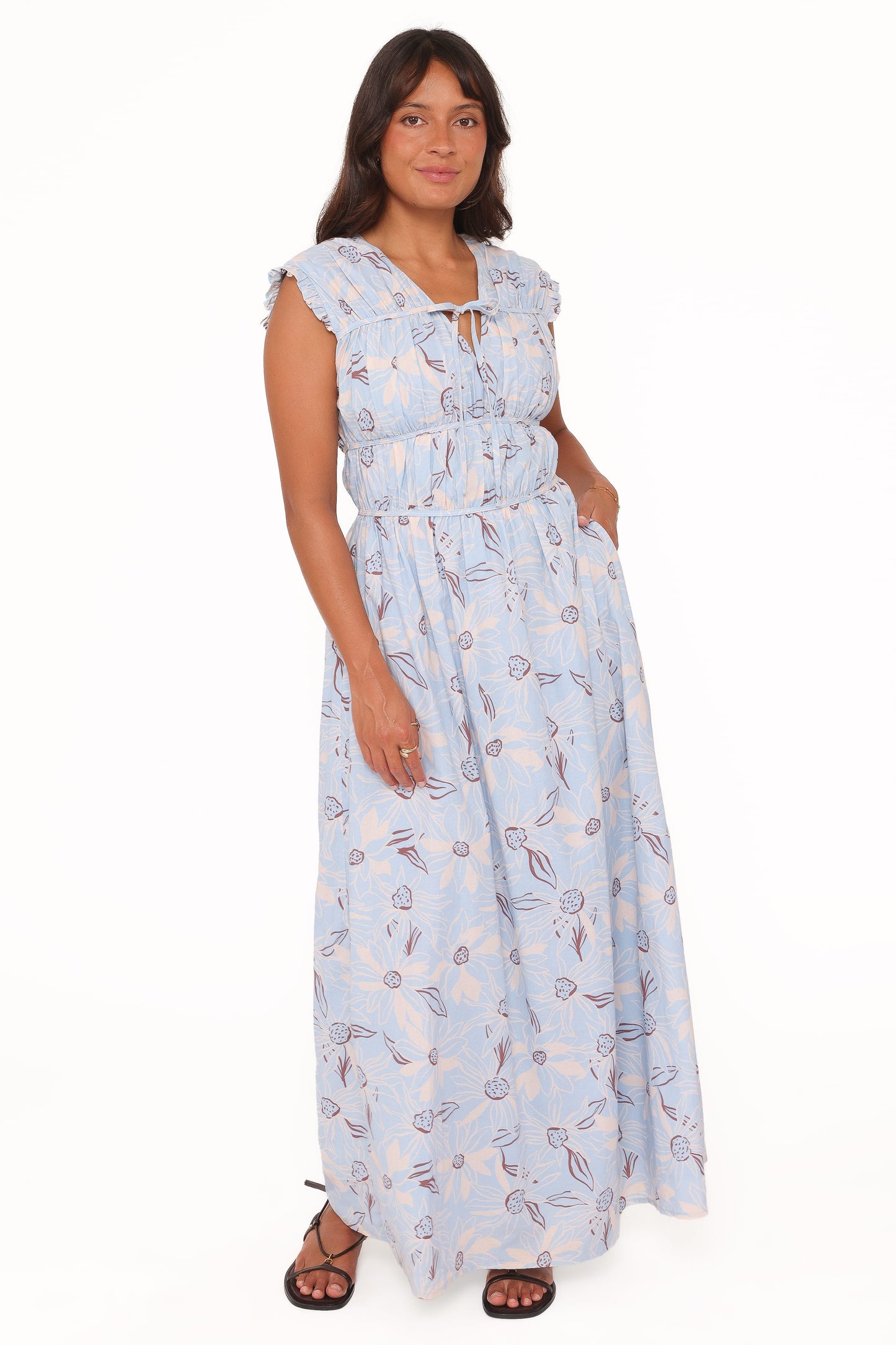 Bancroft Maxi Dress - Blue Flannel Floral