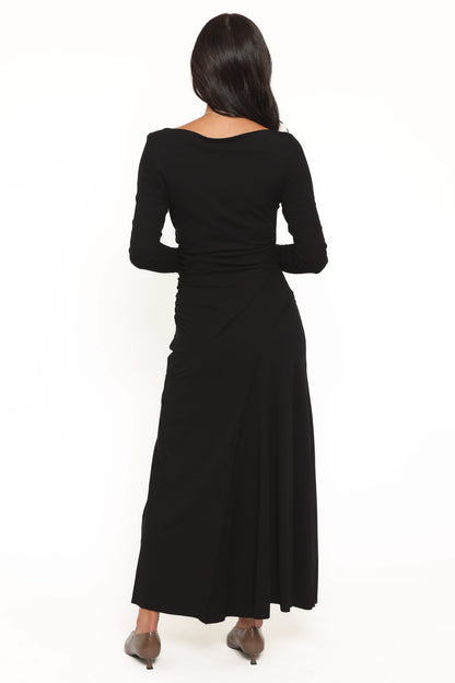 Bronwyn Off Shoulder Maxi Dress - Black