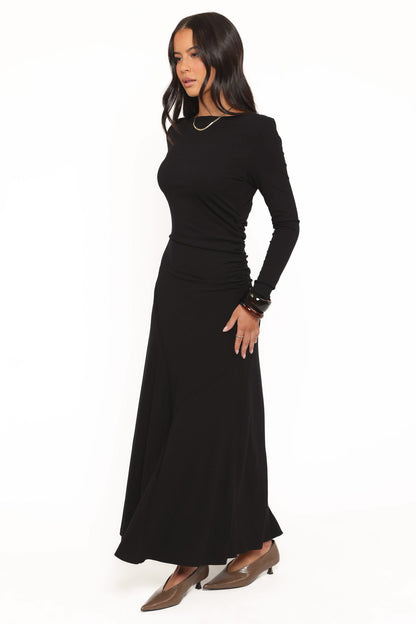 Bronwyn Off Shoulder Maxi Dress - Black
