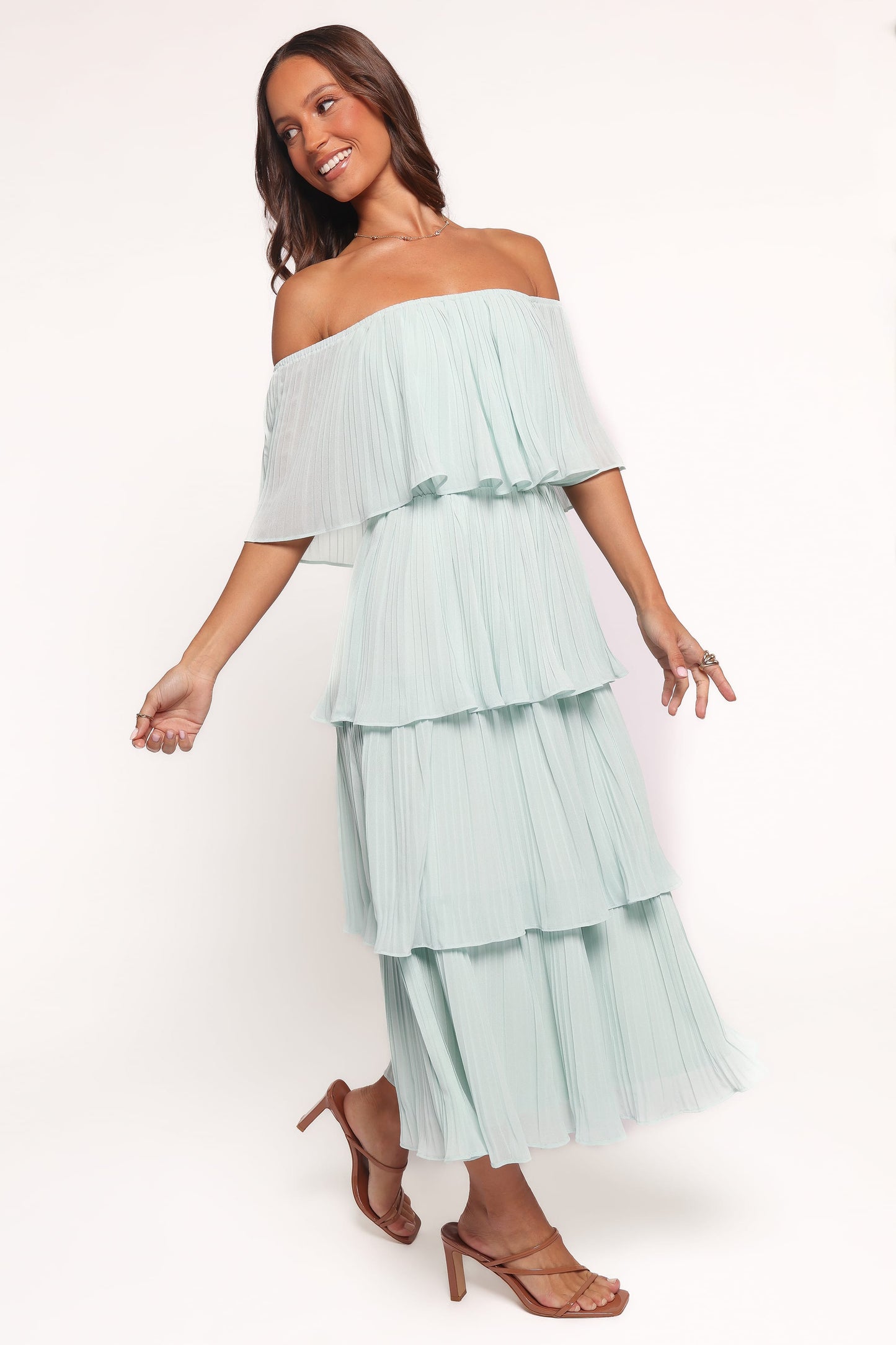 Caecilia Strapless Maxi Dress - Mint