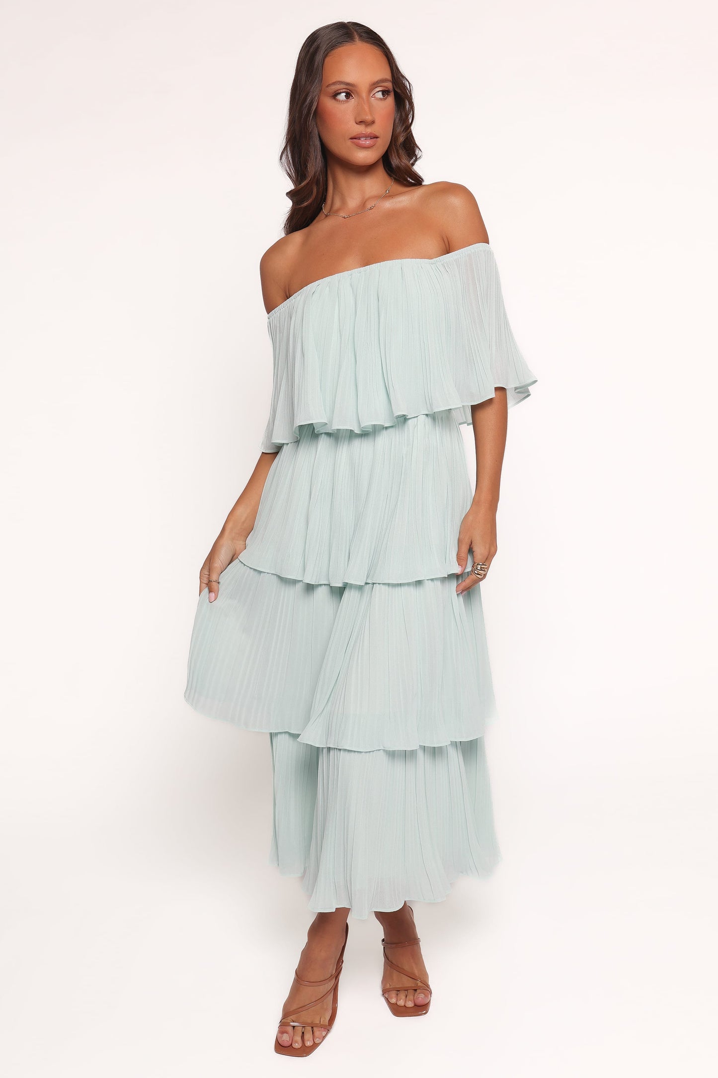 Caecilia Strapless Maxi Dress - Mint