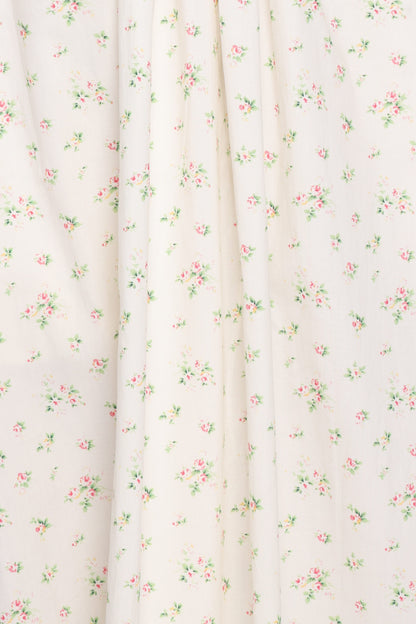 Clo Puff Sleeve Midi Dress - White Betty