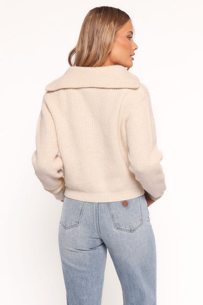 Anais Knitted Jacket - Ecru