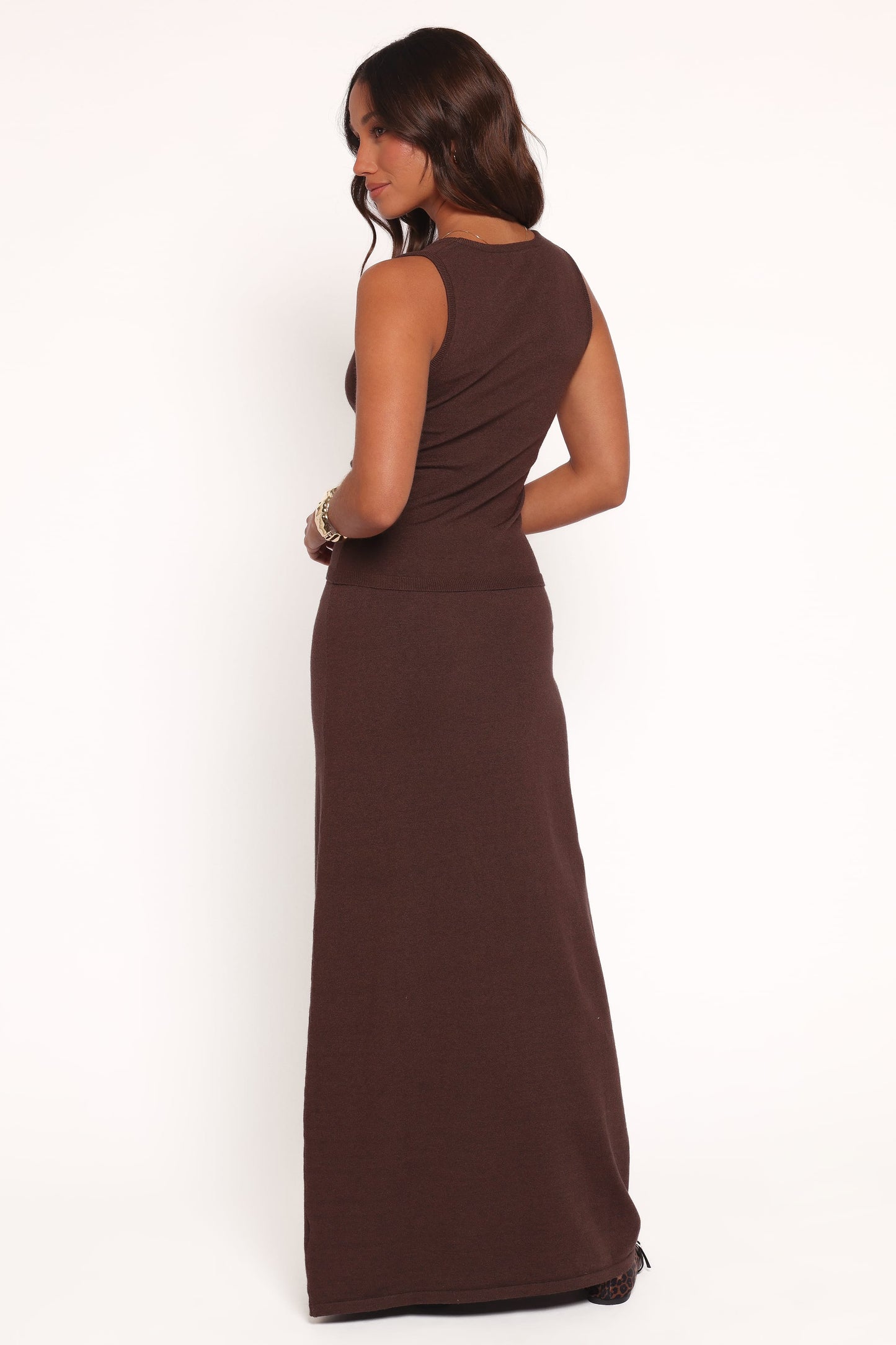 Beatrice Knitted Top - Chocolate