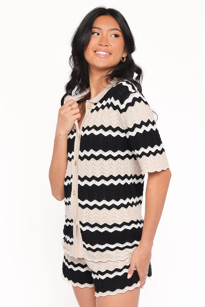 Cam Knitted Shirt - Sand
