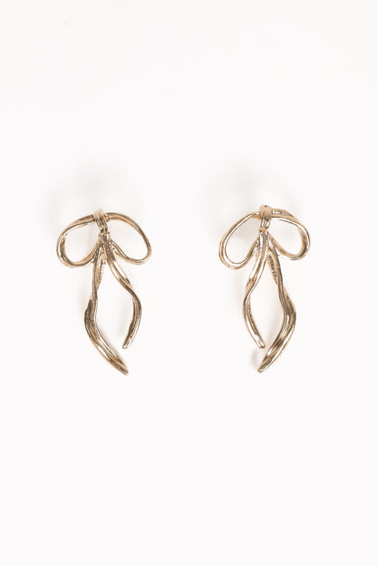 Avery Bow Earrings - Gold