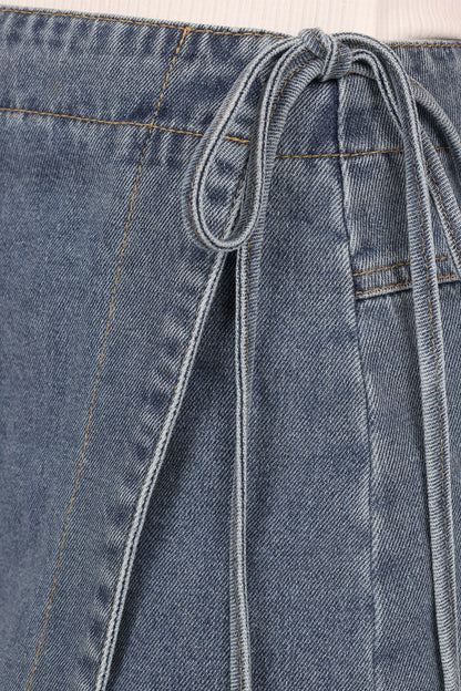 Ashton Denim Skort - Medium Wash