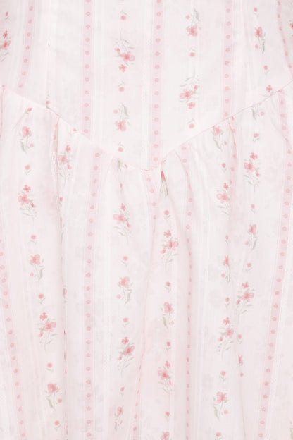 Athena Mini Dress - White Floral