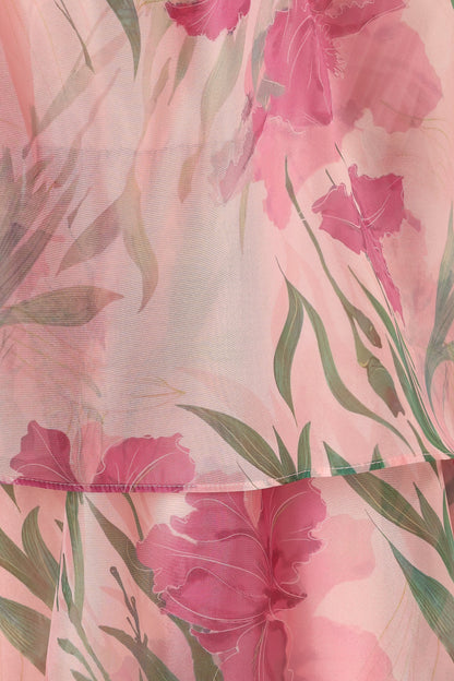 Bloom Strapless Maxi Dress - Pink Floral