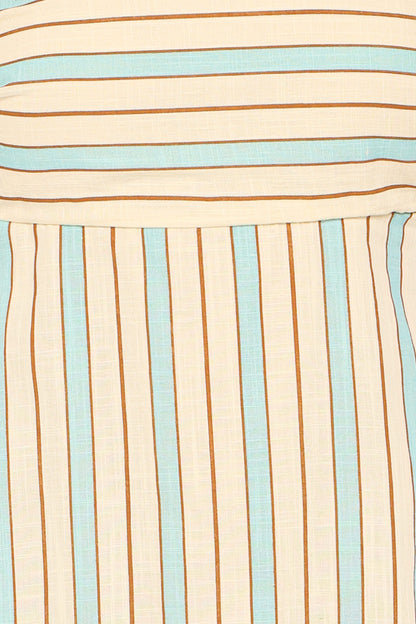 Brea Maxi Dress - Green Stripe