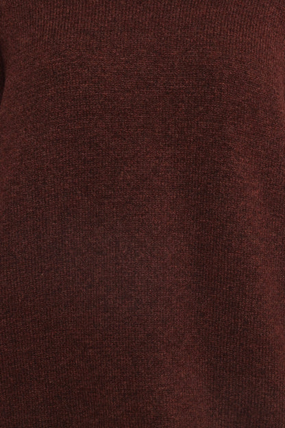 Bindy Cowlneck Knit Sweater - Brown