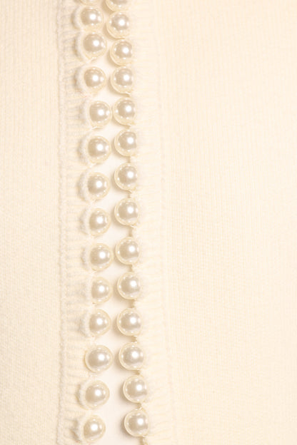 Bloom Pearl Knit Cardigan - Cream