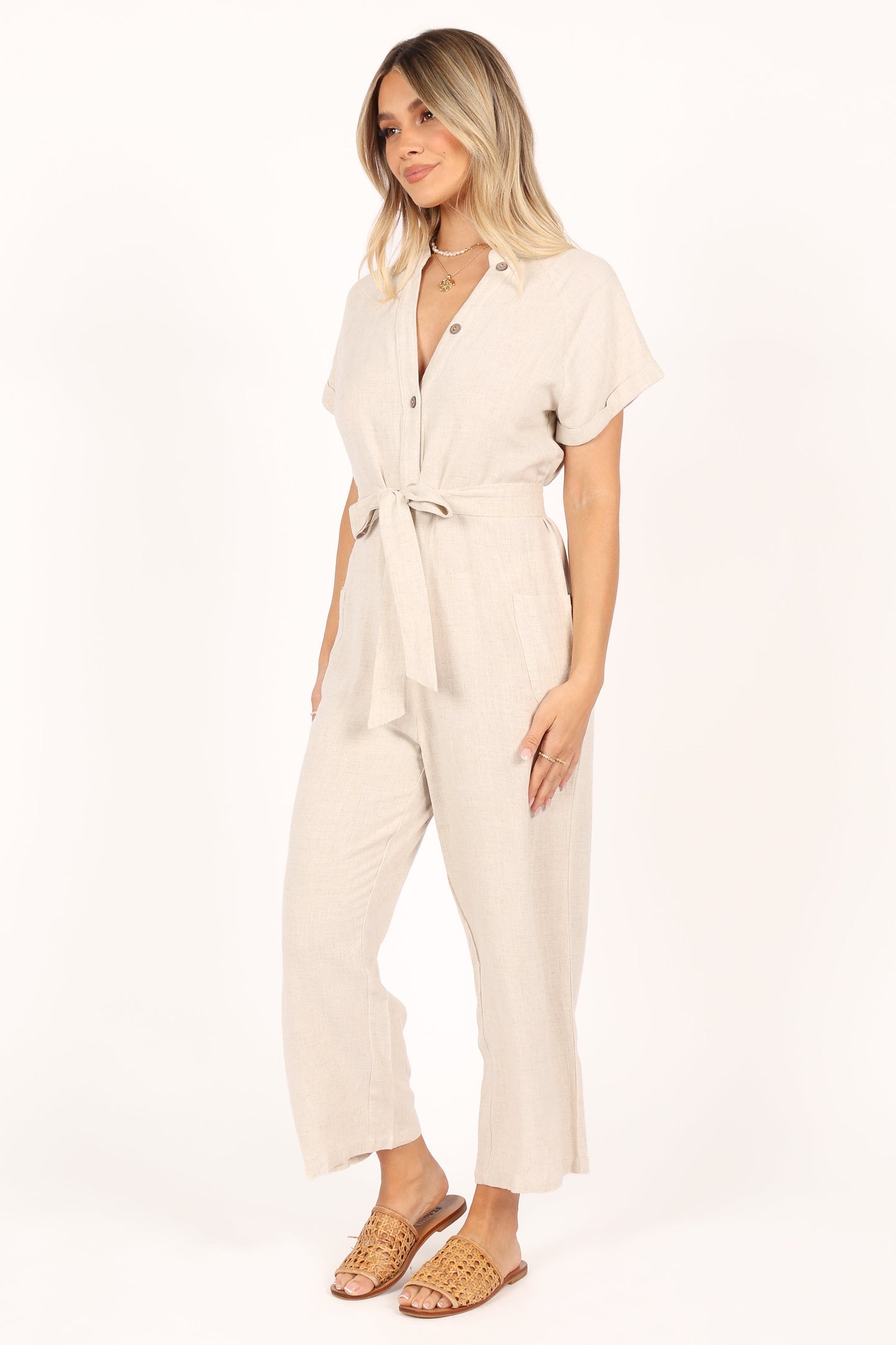 Archie Jumpsuit - Oat