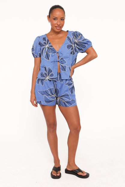 Asta Short Set - Blue Floral