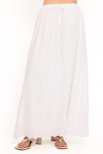 Blaire Skirt Set - White