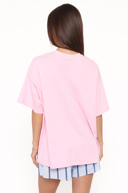 Bridget Short Set - Pink Amalfi Coast