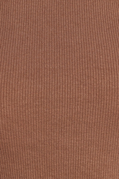 Ari Ribbed Tank - Mocha