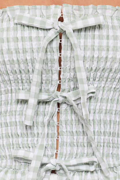 Carina Bow Top - Mint